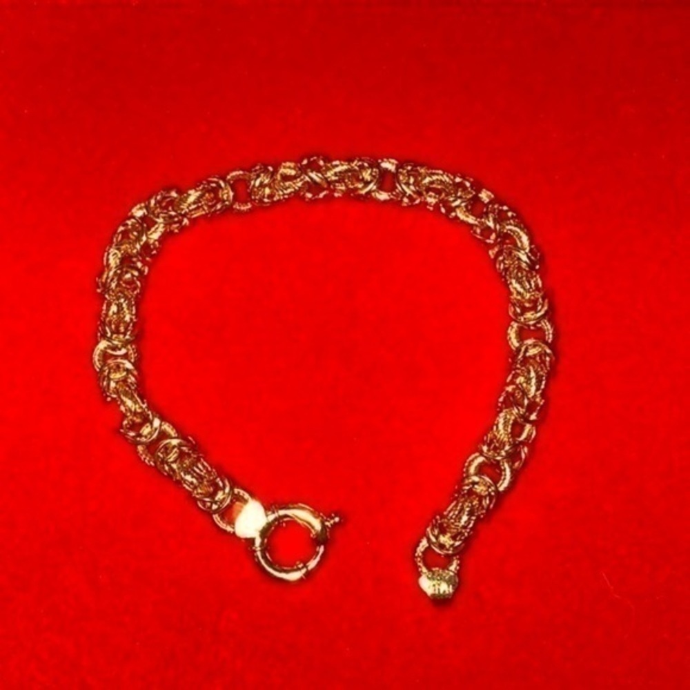 Gold Bracelet 14K Gold Made in Italy solid Italian gold super stylish Unisex